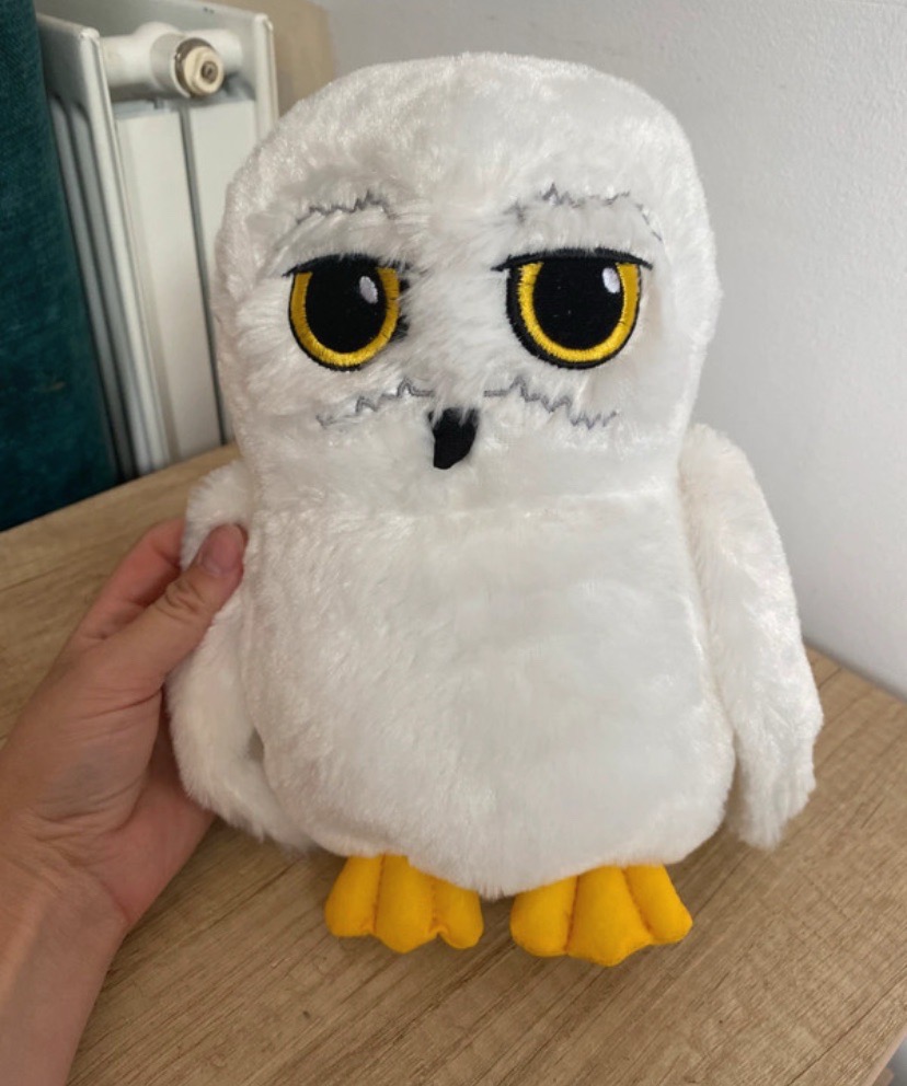 Harry Potter Hedwig Snowy Owl Plush Soft Toy White Warner Bros