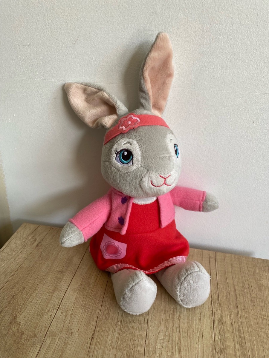 Peter Rabbit Lily Bobtail Plush Soft Toy 2021 Pink Dress Rabbit Teddy