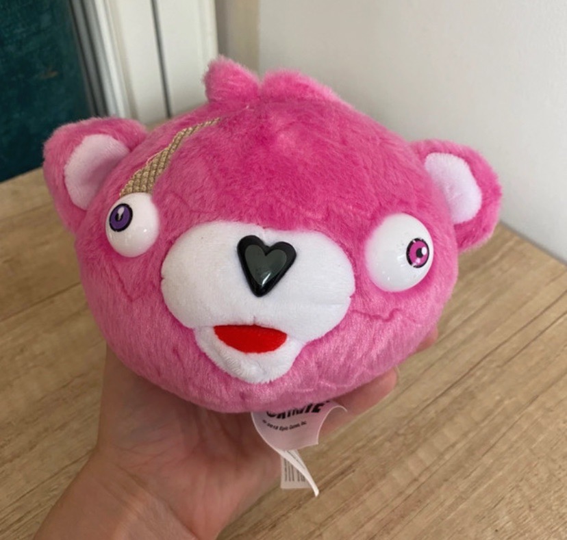 Fortnite Cuddle Team Leader Pink Bear Plush Soft Toy Epic Games 2018