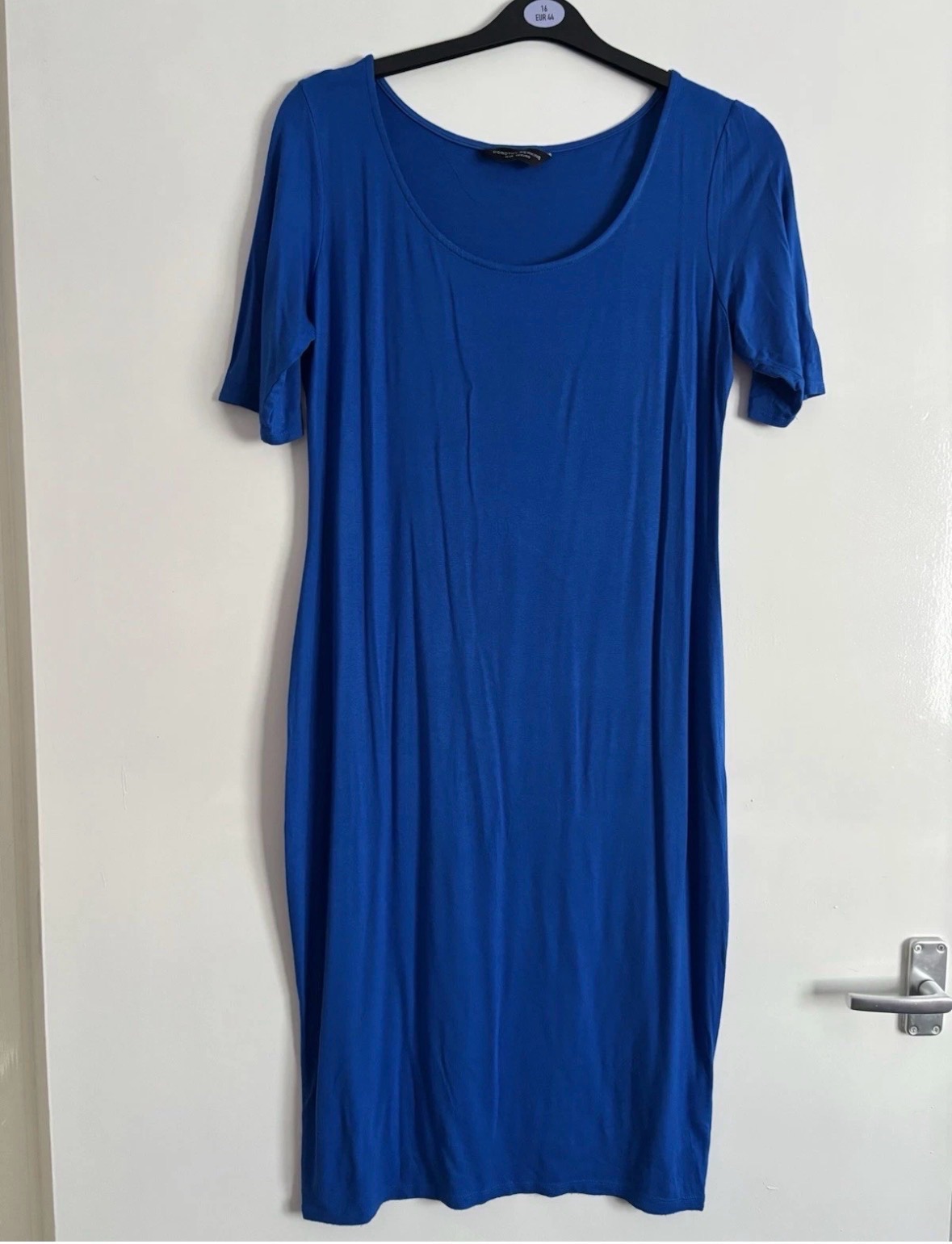 BNWOT Dorothy Perkins Ladies Blue Body Con Size 14 Summer Dress