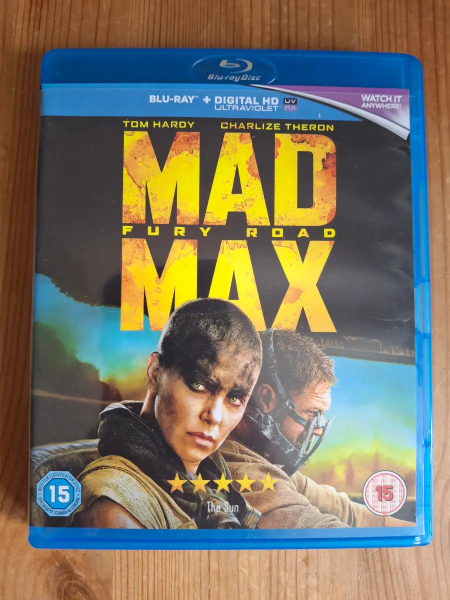 Mad Max Fury Road Bluray Tom Hardy Charlie Theron George Miller