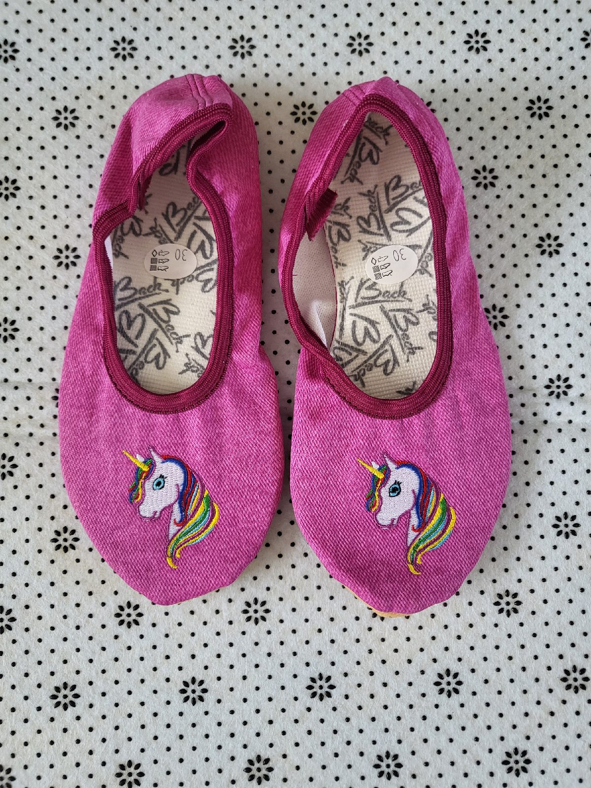 Beck Unicorn Girls Gymnastic / Ballet Shoes