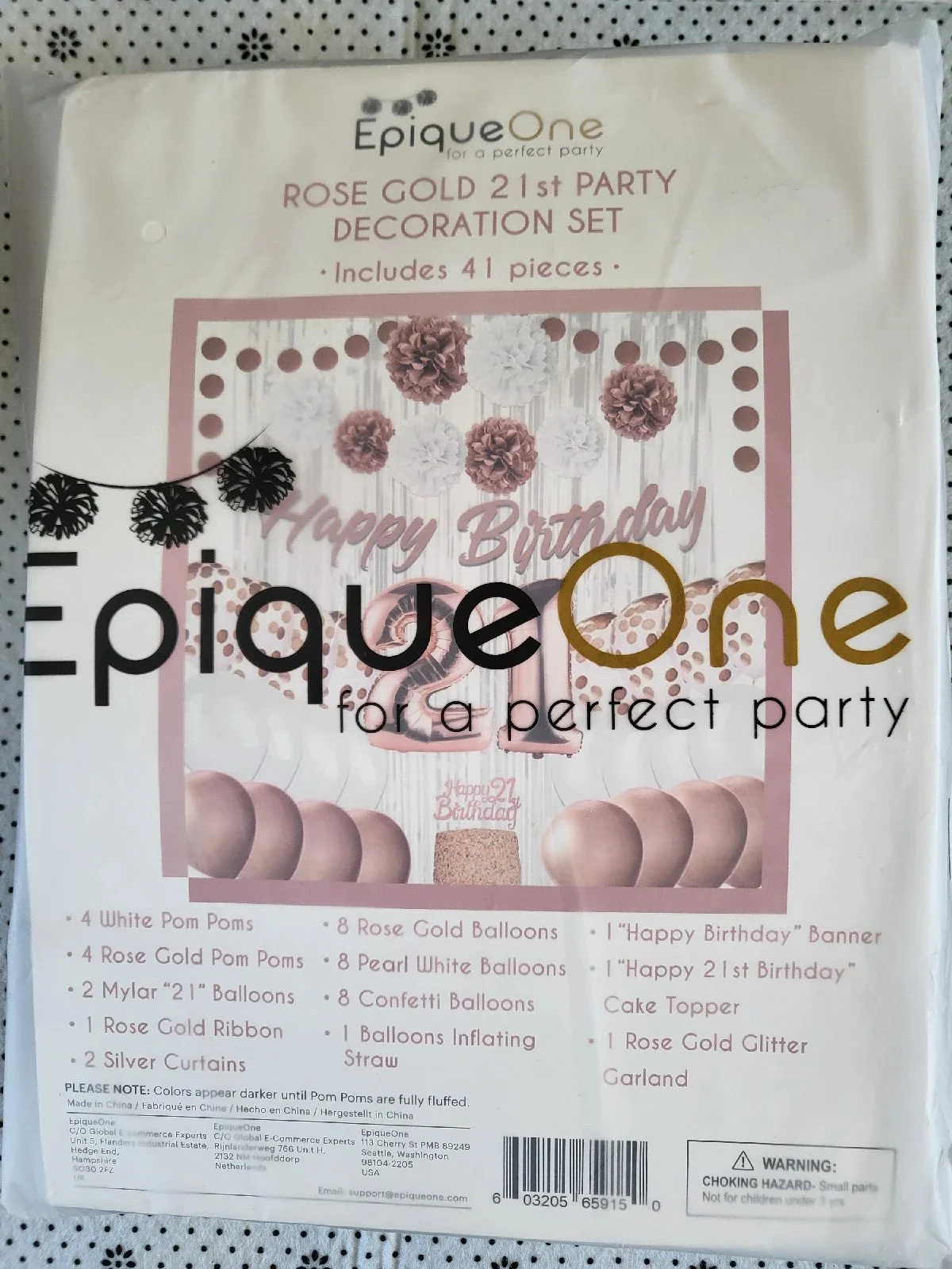 Celebrate Your 21st Birthday in style with these beautiful rose gold party pieces
