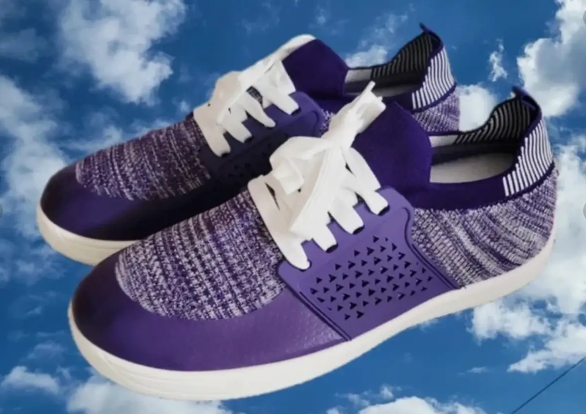 Women's Trainers Knitted Breathable Lightweight - Purple UK 6
