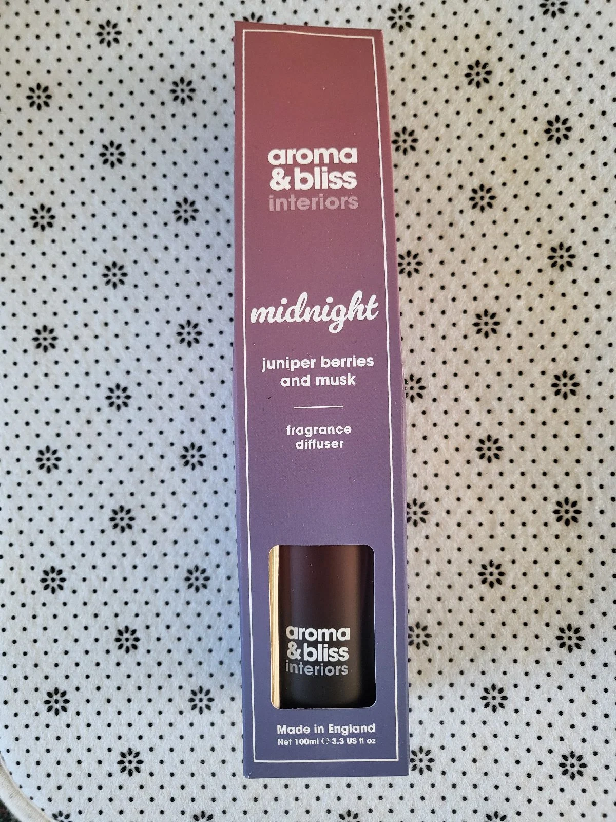 Aroma & Bliss Interiors Midnight Juniper Berries And Musk Fragrance Diffuser