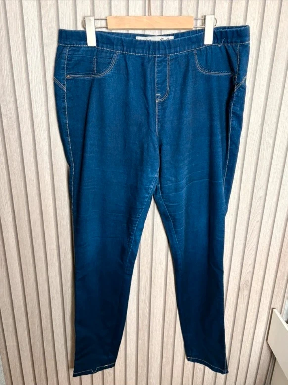 Denim Co Dark Blue Jegging Jeans Size UK 16 Jeggings Casual