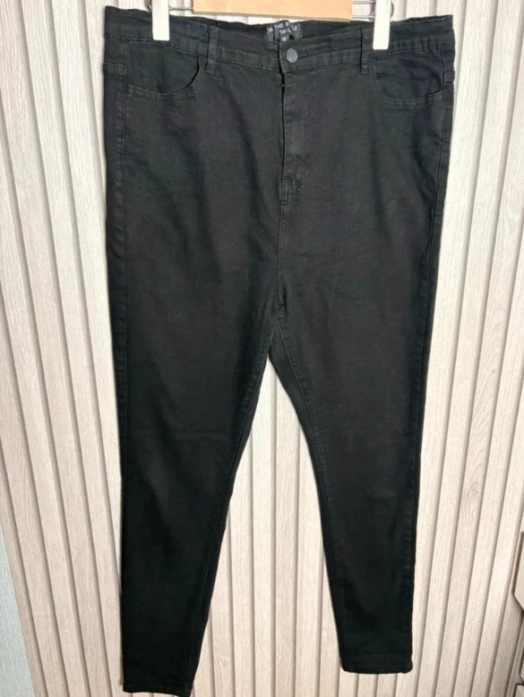 In The Style Tall Black Stretch Jeans Size 18 Casual Everyday Denim Jeans