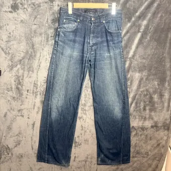 French Connection Jeans Size 28 Blue Wide Leg 100% Cotton Denim High Rise Women’s Casual