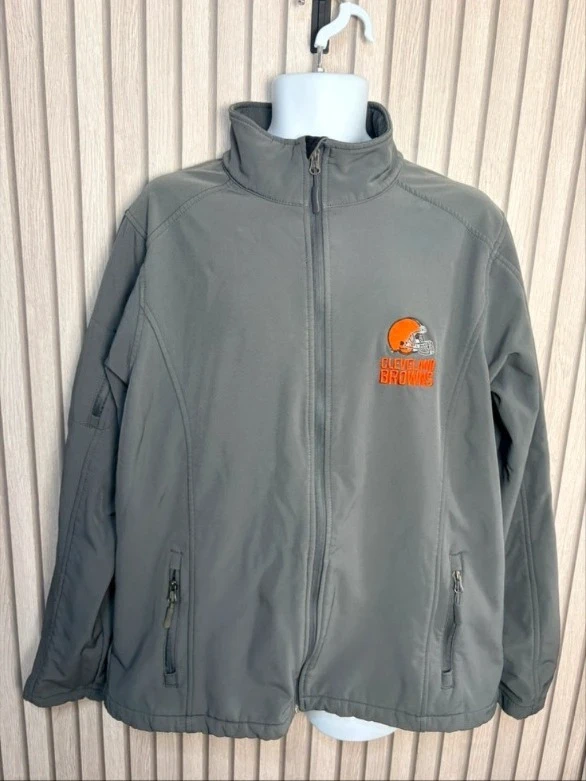 Cleveland Browns NFL Team Apparel Softshell Jacket Size XL Sports