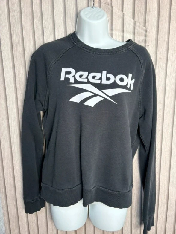 Reebok Black Crew Neck Sweatshirt Men’s Size Medium Casual