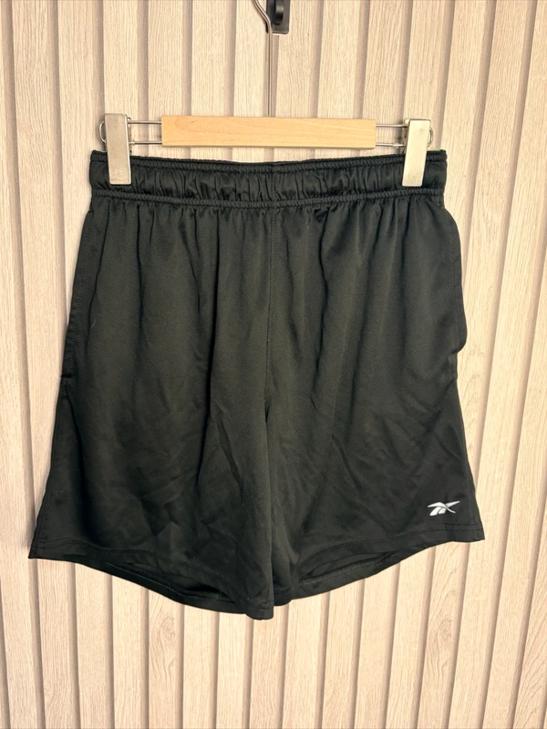 Reebok Black Sports Shorts Size S/S Elastic Waist Gym Running Training Sport