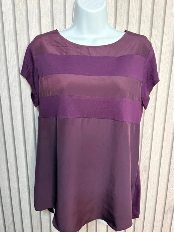 Next SP Women Purple Satin Front Top UK Size 14 Summer
