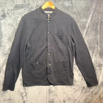 Ted Baker Black Jersey Blazer/ Cardigan Size 5 Cotton Stretch Button Jacket Smart Casual