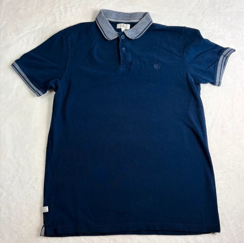 Next Polo Shirt Size M Regular Fit Cotton Short Sleeve Casual Top Summer