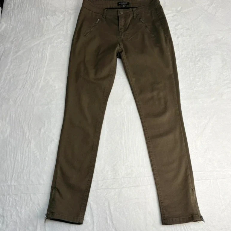 Select khaki stretch ankle zip trousers uk 12 casual minimalist utility vibes Casual