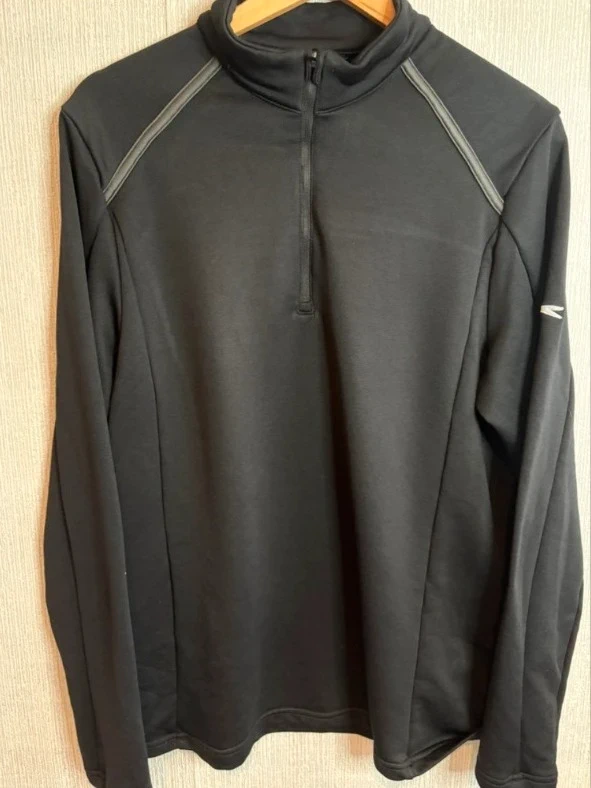 Slazenger Black Quarter Zip Sports Top - Size Large Casual