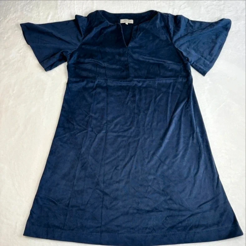 Papaya Navy Tunic Dress UK Size 12 US 8 Short Sleeve Shift Casual