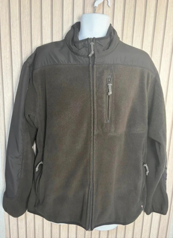 Chaps Fleece Jacket Size XL Black Full Zip Outdoor Casual Hiking