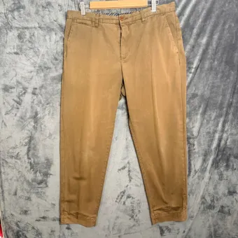 Ted Baker Chino Trousers W34 L27 Brown Cotton Slim Fit Smart Casual Work