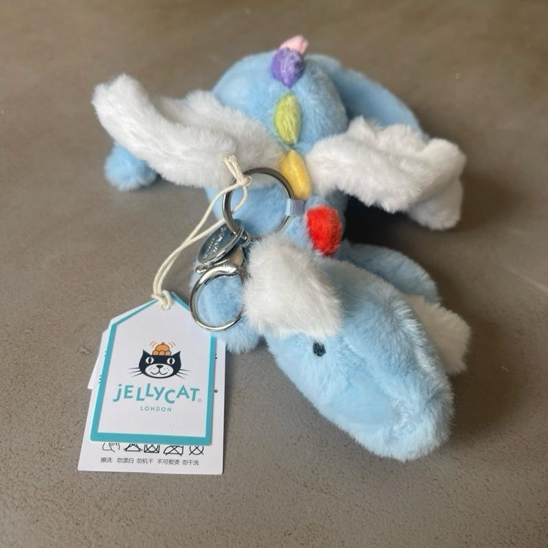 Blue dragon multicolour bag charm