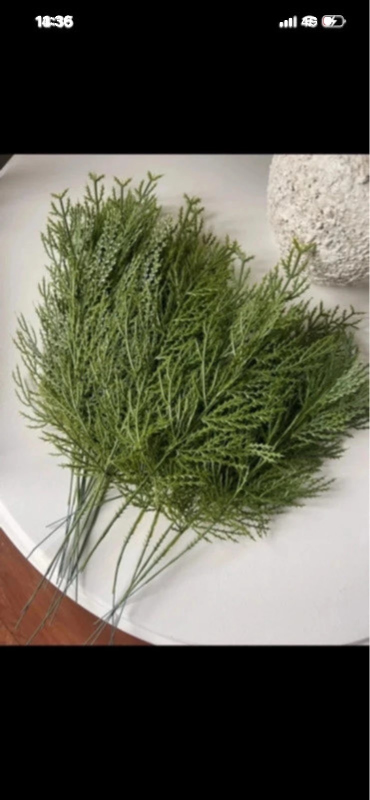 20 pcs artificial  green pine tree branches