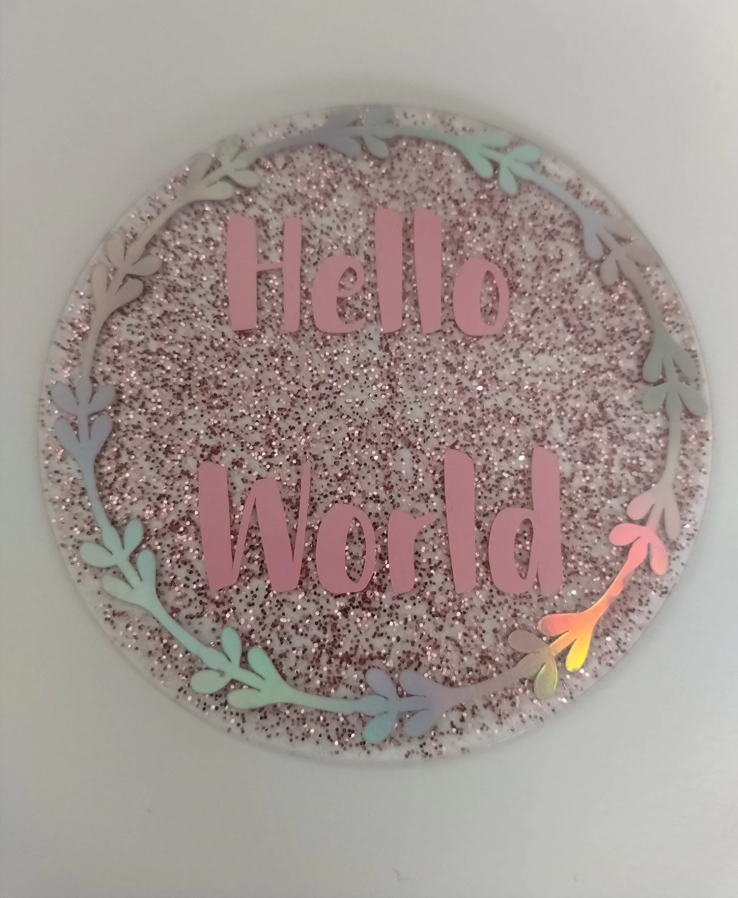 Pink Baby Announcement disc