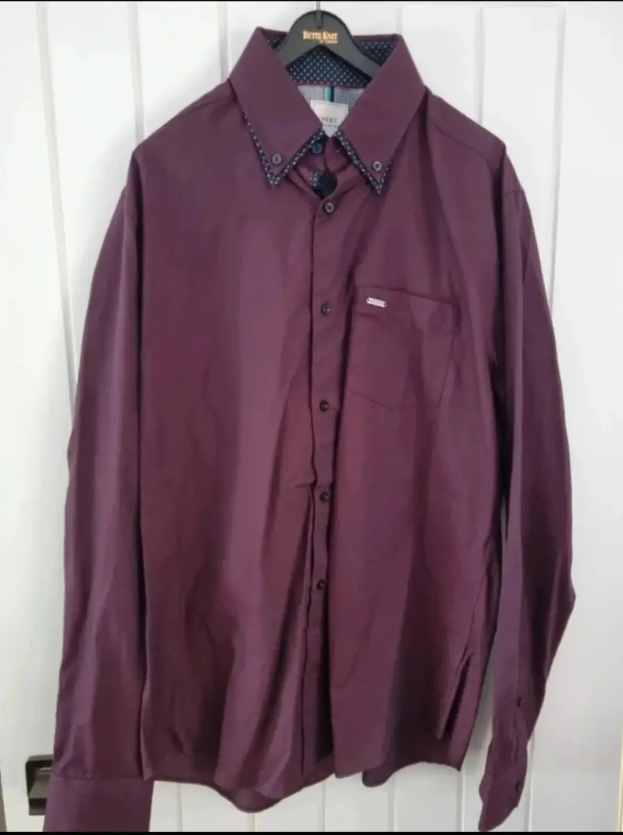 Next mens dress shirt purple medium brand new
