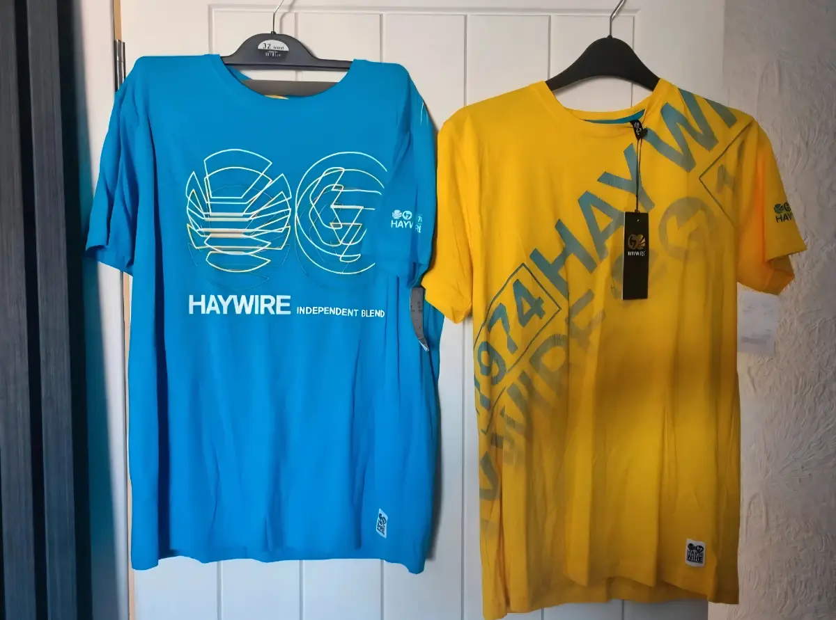 Haywire large boys 2 pack t shirts brand new