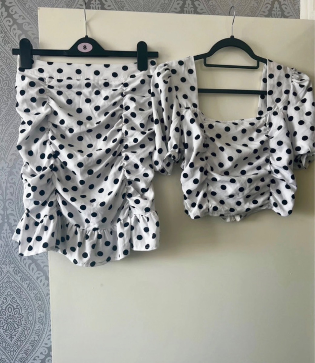 Quiz polka dot co-ord size 10
