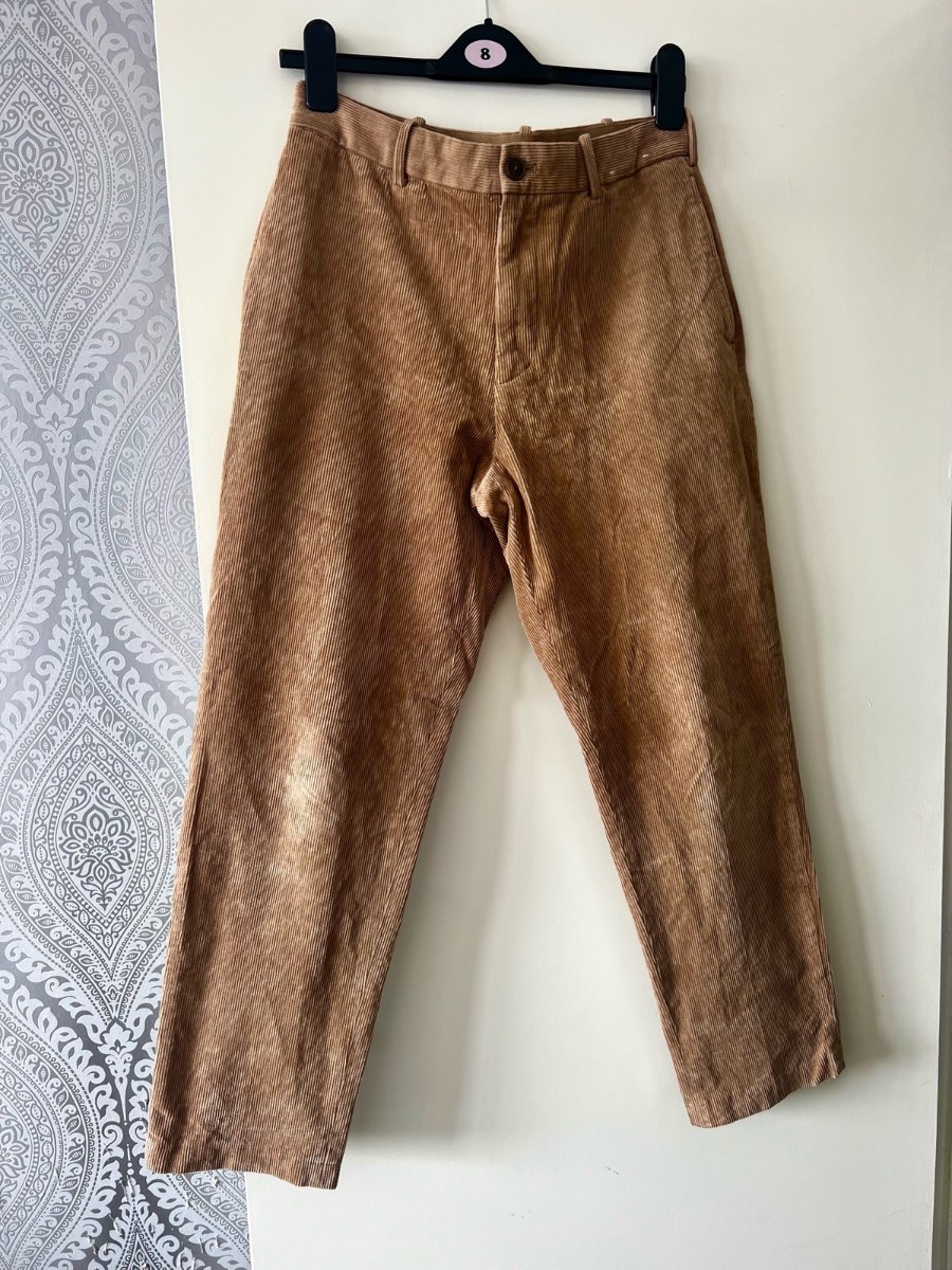 Men’s corduroy brown trousers from Uniqlo size M