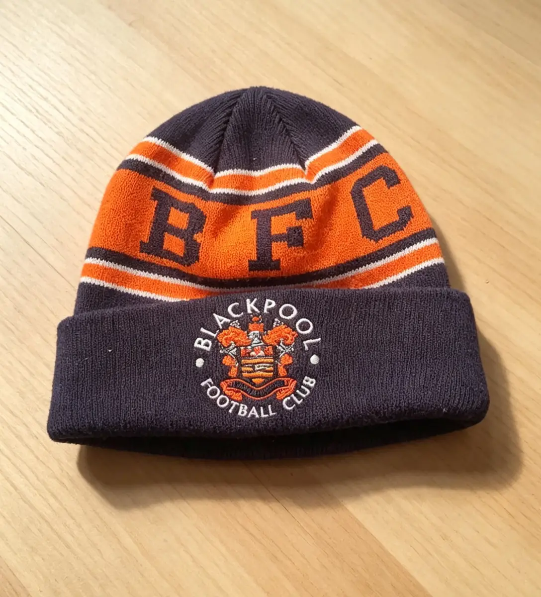 Blackpool fc beanie hat