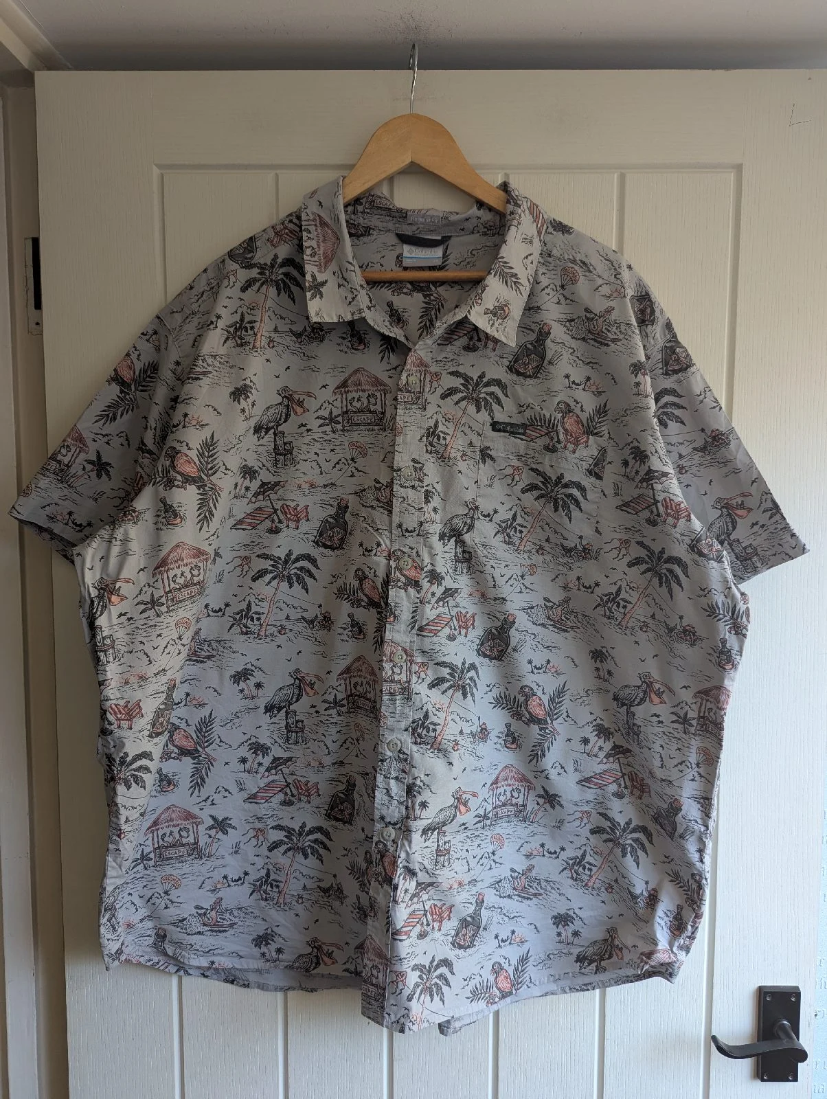Columbia Men’s 3XL  Print Short Sleeve Shirt Regular Fit