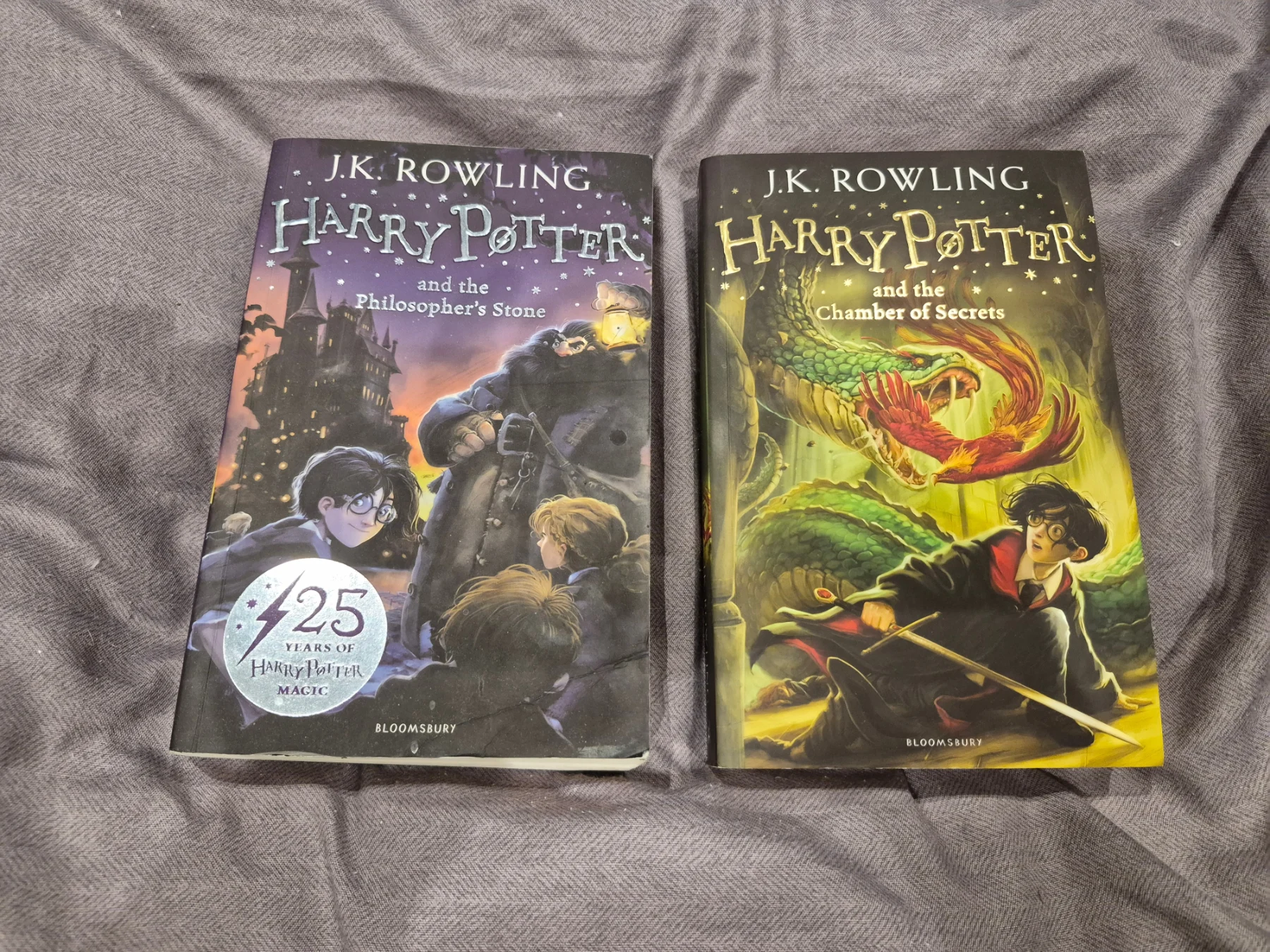 Harry Potter books 1 and 2 JK Rowling