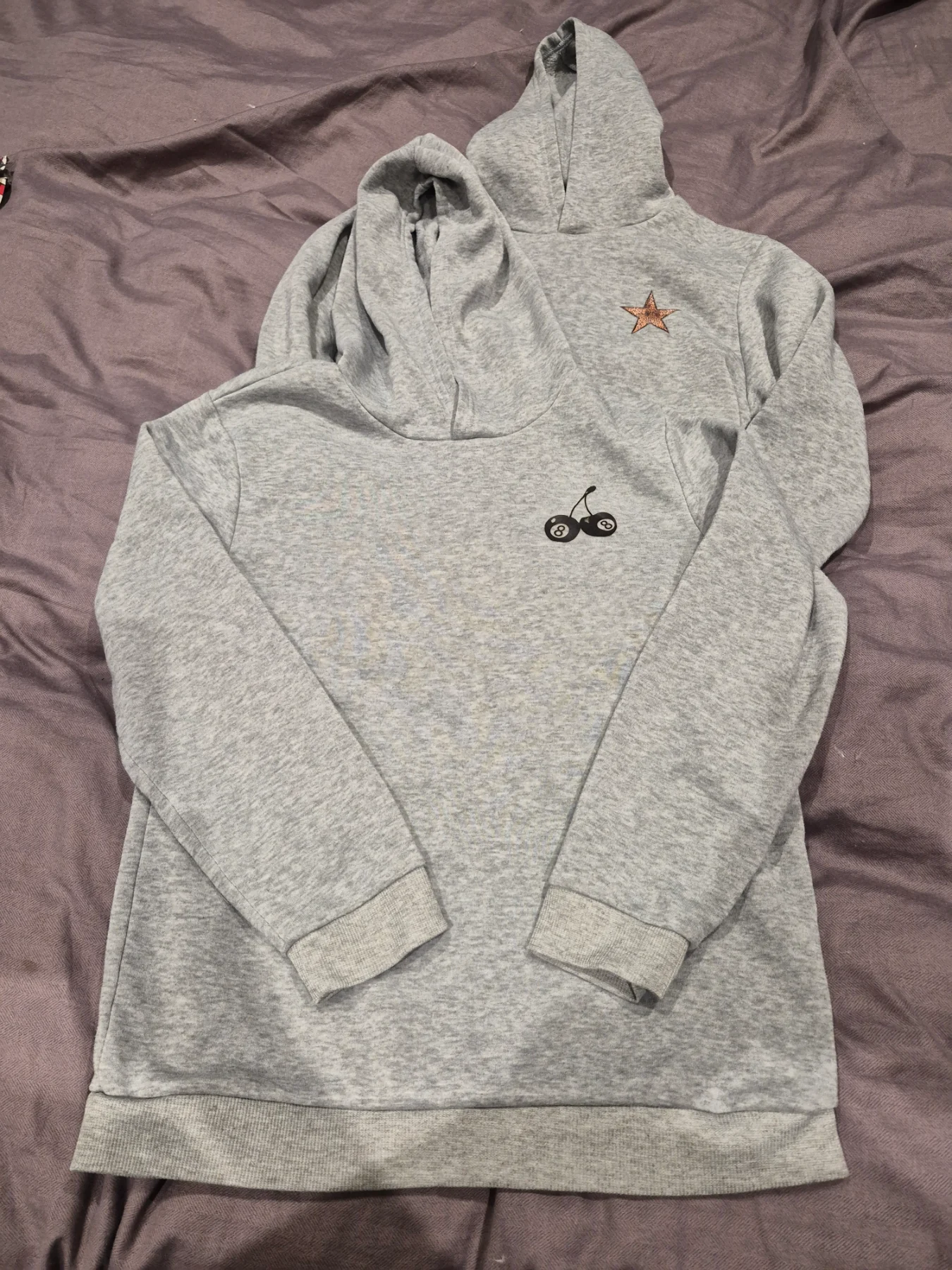 Grey Girls Hoodies x 2 Grey Good Condition