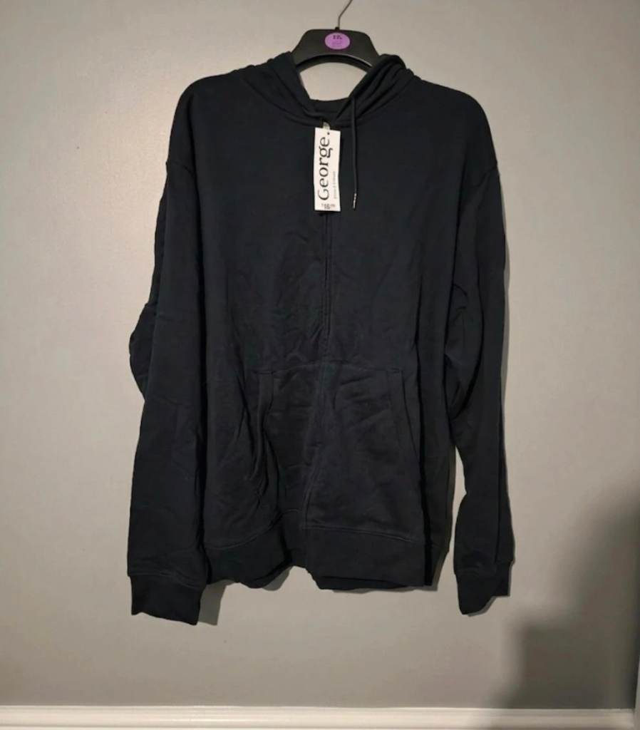 Navy men's 2 xl zipped hoodie