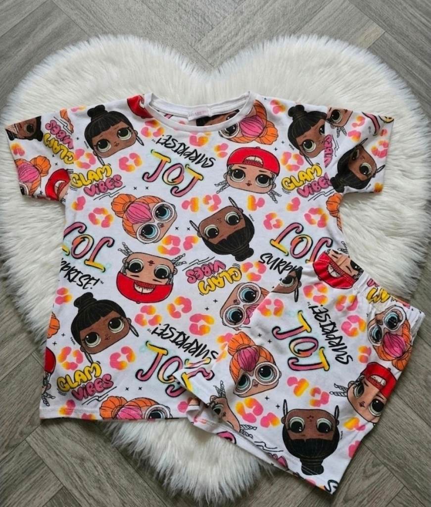 Girls LOL shorts pyjama set 10-11 years