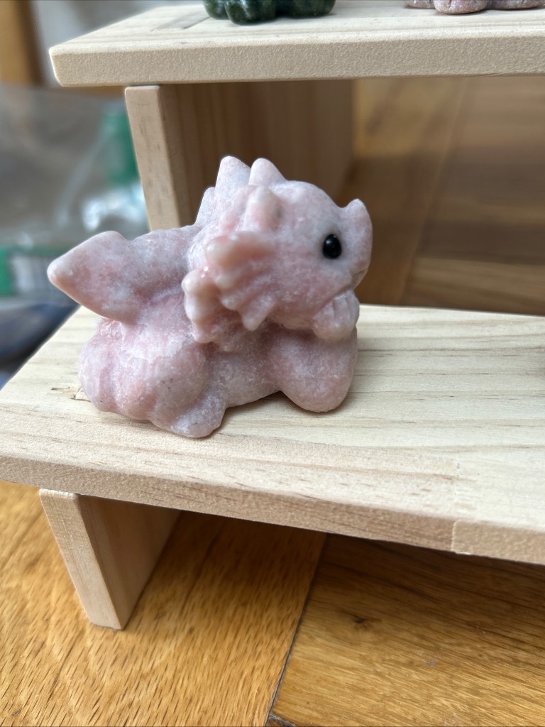 Pink opal Cute baby dragon