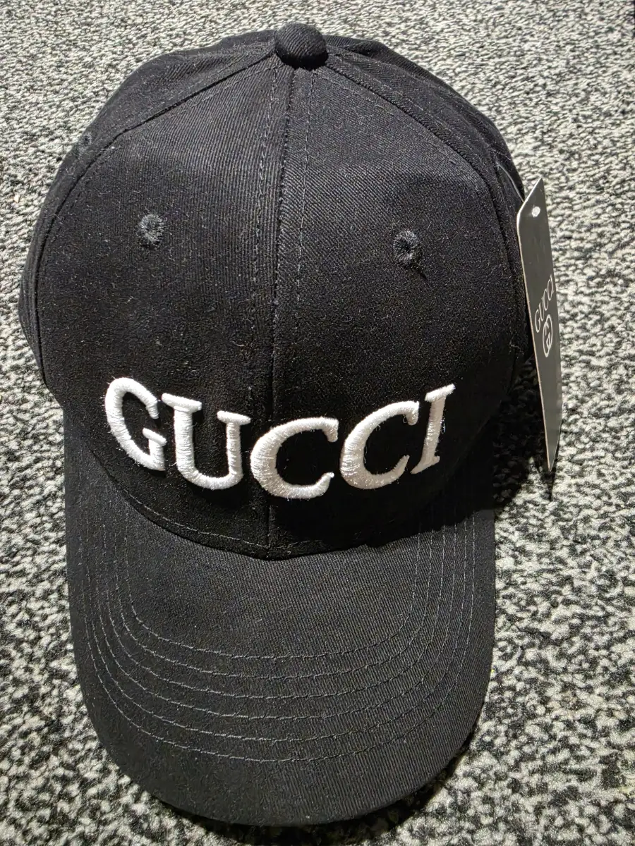 Gucci Black Baseball Cap with Tags – Brand New