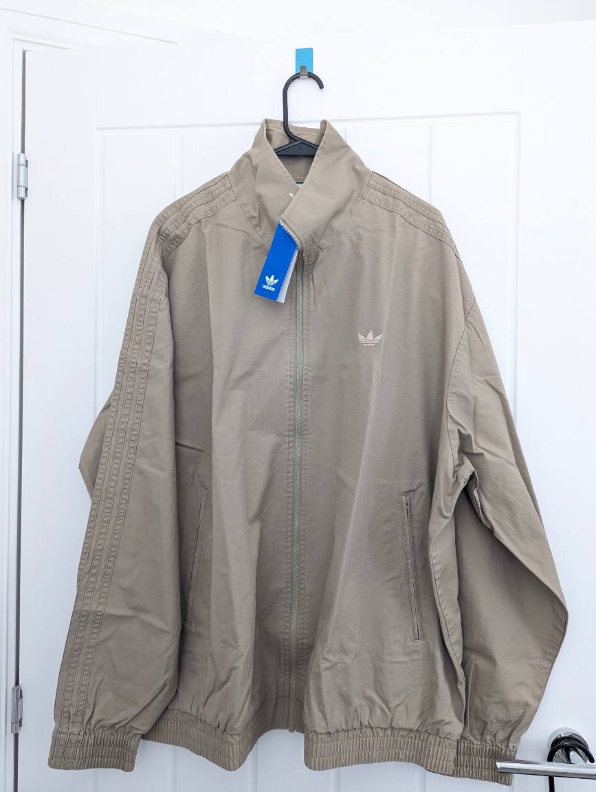 Adidas 2xl tan firebird jacket bnwt