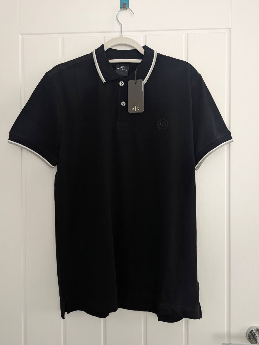 Armani exchange medium cotton tipped polo