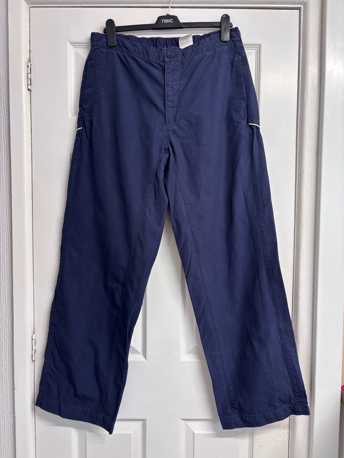 Vintage Timberland Navy Blue 100% Organic Cotton Trousers W36 - Y2K