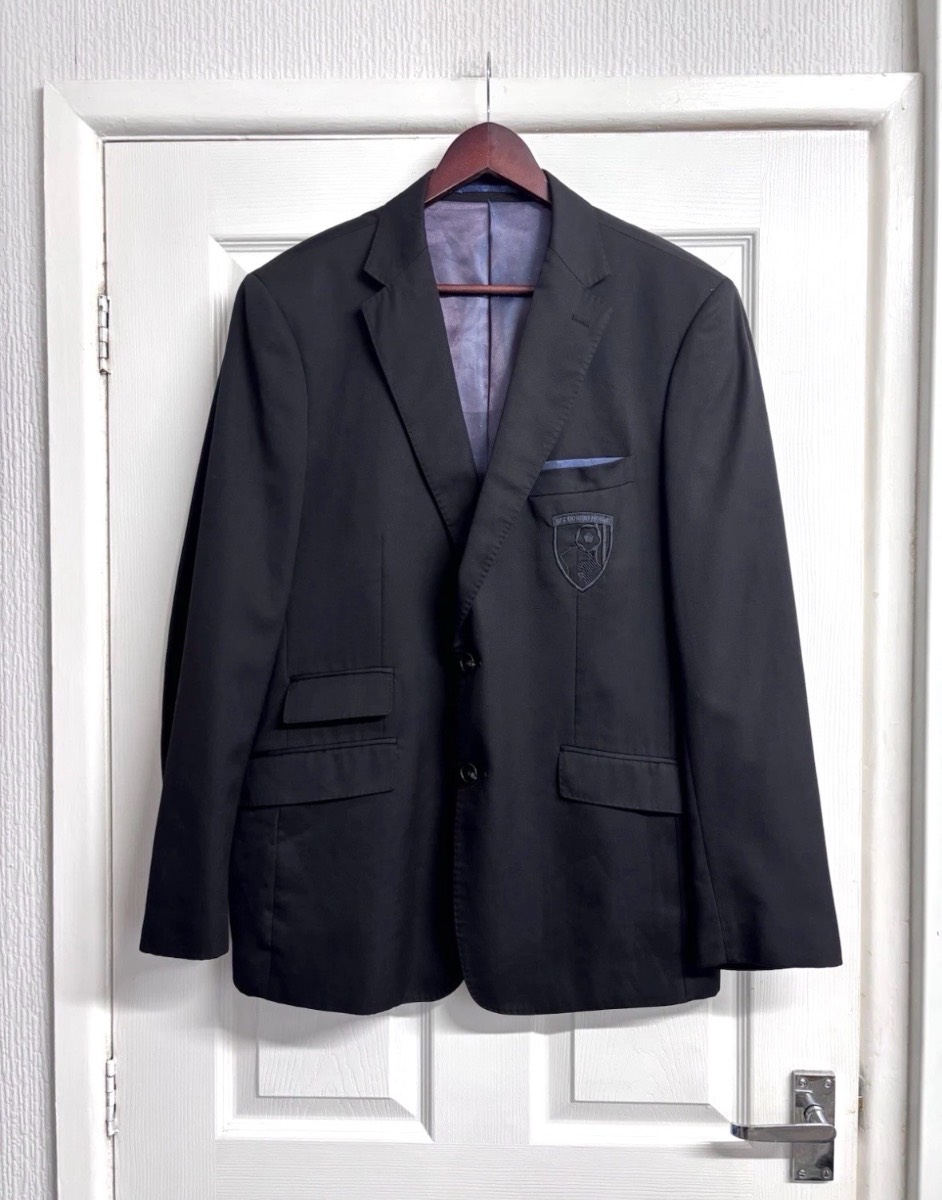 Skopes AFC Bournemouth Blazer Black Suit Jacket Official Crest 44" Chest