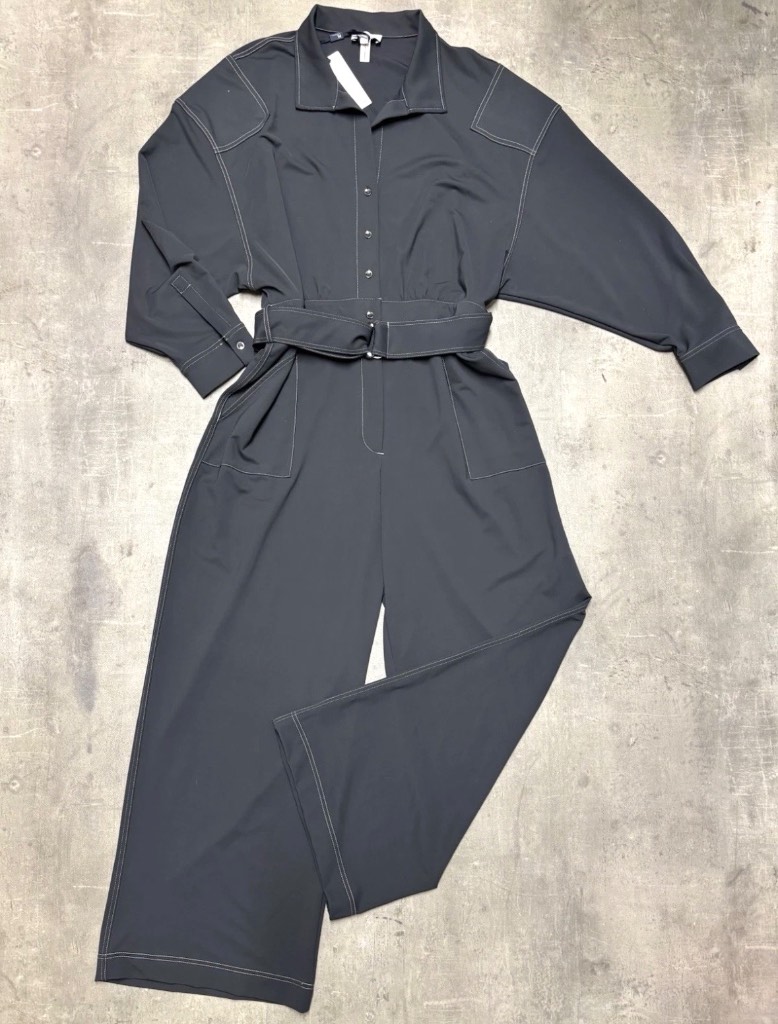 Next Premium Utility Jumpsuit Charcoal Grey UK 20 New with Tags RRP £72