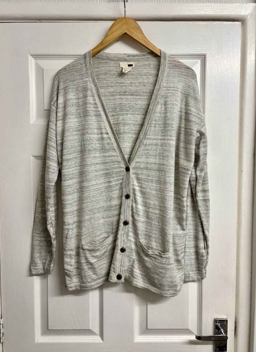 Levi's Light Grey Lightweight Cardigan Size Large