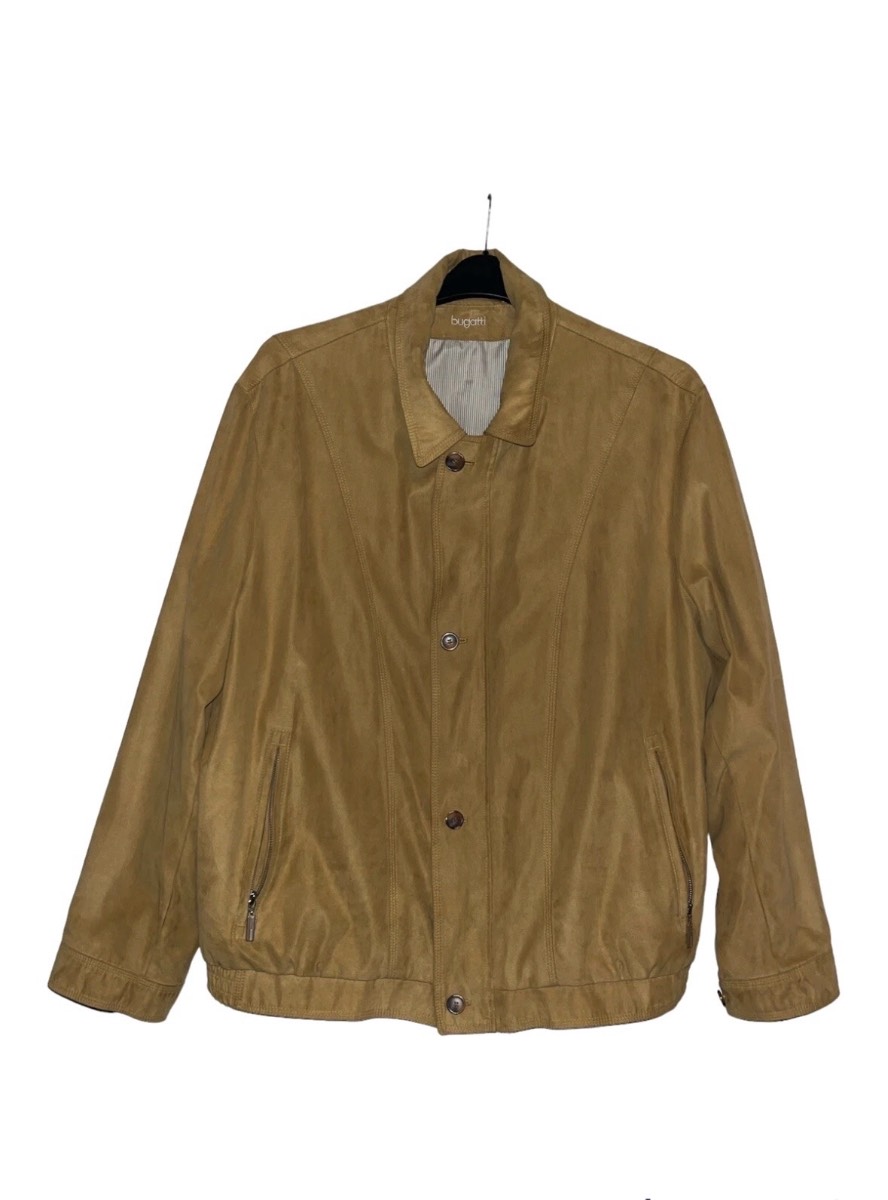 Vintage Bugatti Men’s Tan Brown Jacket Coat 46R