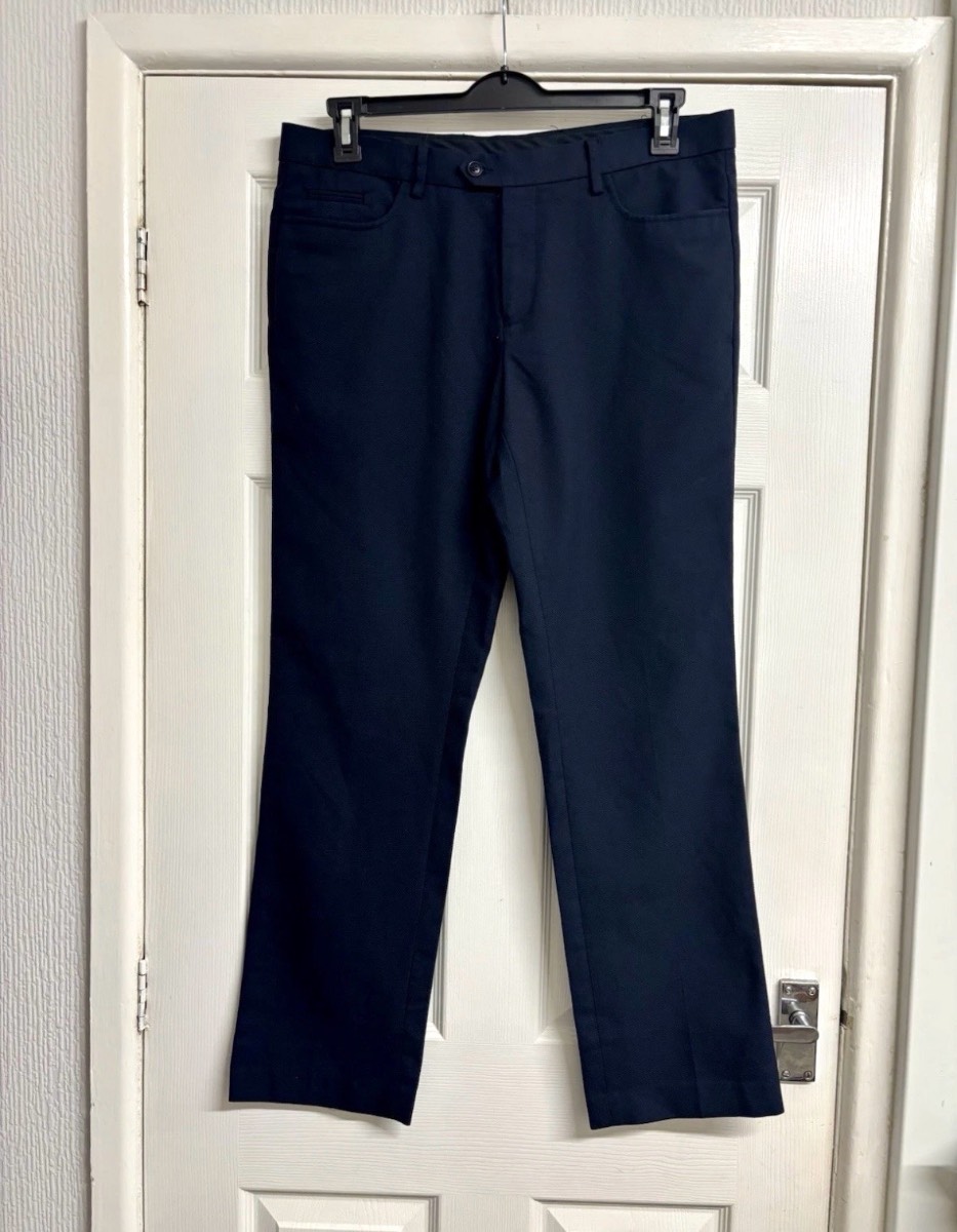 GUIDE LONDON Navy Blue Smart Trousers Size 36R