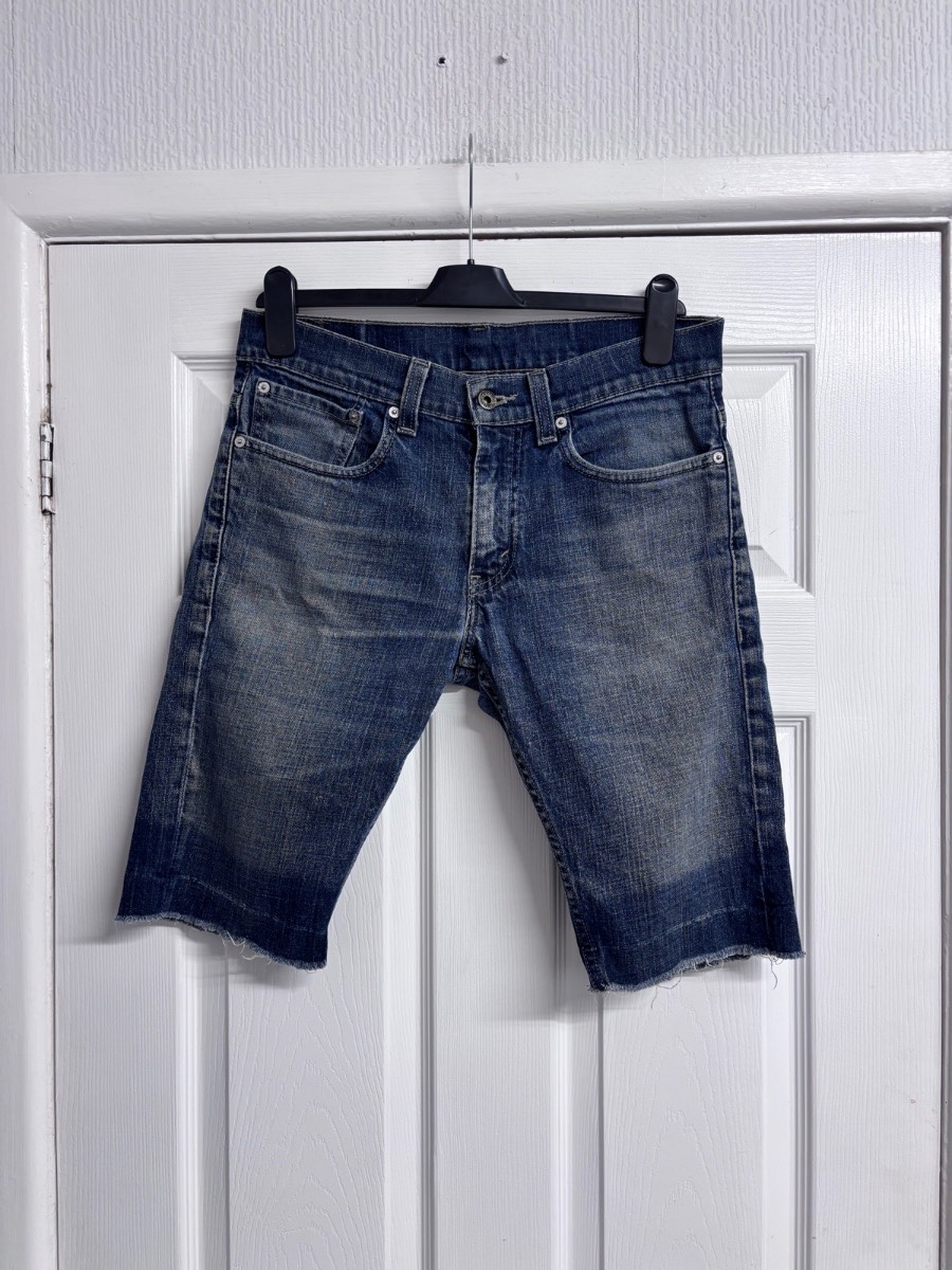 Levi's 511 Slim Cut-Off Denim Shorts Men's Size W32 Blue Jean Jorts