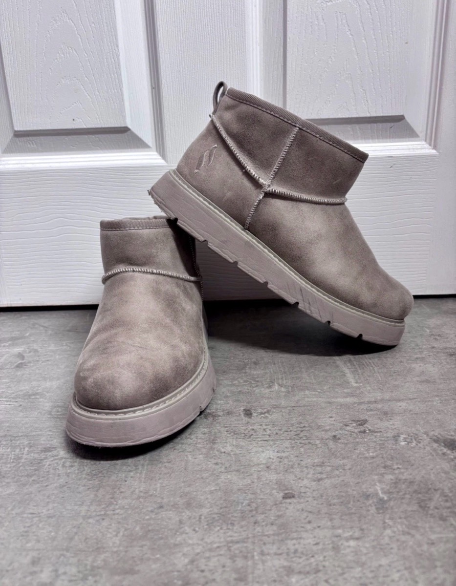 Skechers Beige Taupe Pull On Ankle Boots UK Size 8