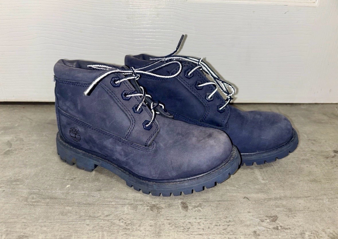 Timberland Navy Blue Suede Chukka Ankle Waterproof Walking Boots UK Size 3