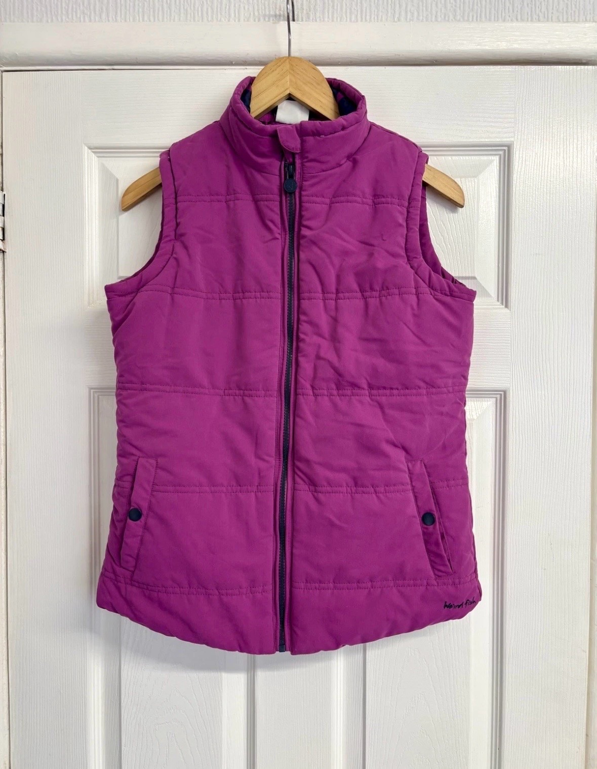 Weird Fish Pink Puffer Gilet - size 34 (UK 8-10)